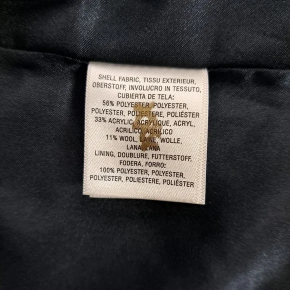 ANTHROPOLOGIE Ett:twa Harlequin Oversized Tweed Brown Burgundy Blazer Jacket - Picture 14 of 15